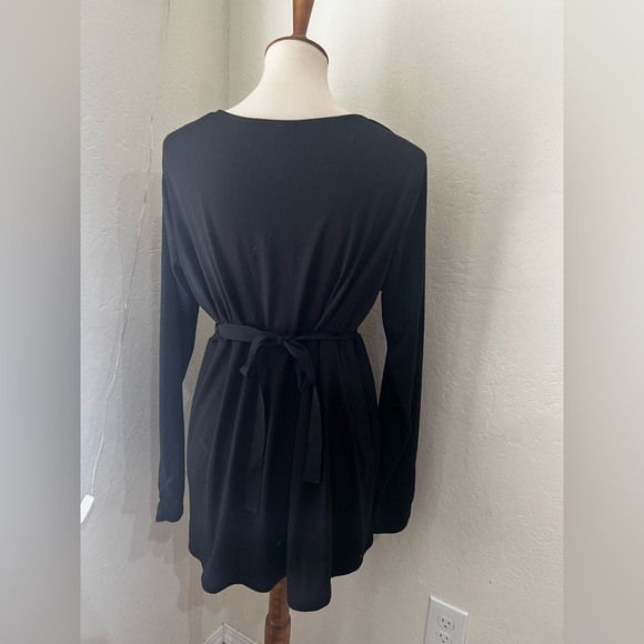 NWOT Oh Baby by Motherhood maternity black long sleeve top size Large - Picture 3 of 4